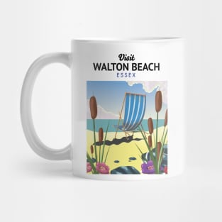 Walton Beach Essex travel poster Mug